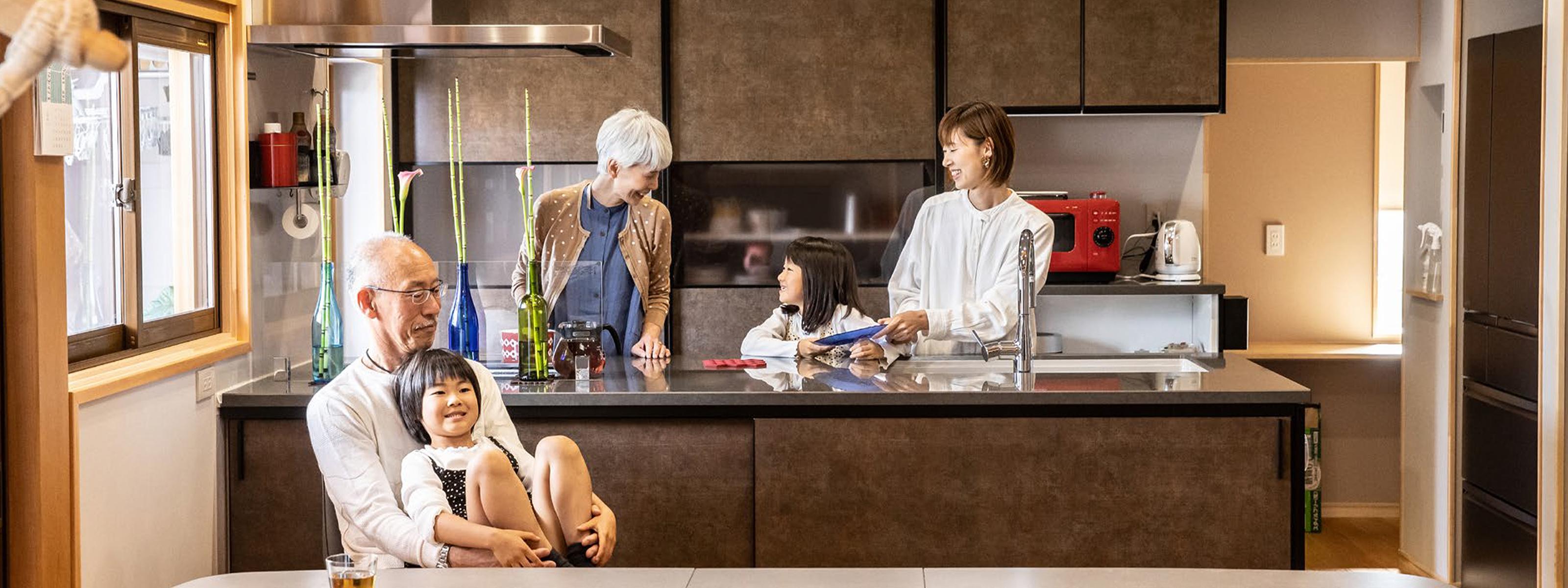 熱愛生活的人們 即使是兩代同住 也能過寬敞舒適的生活