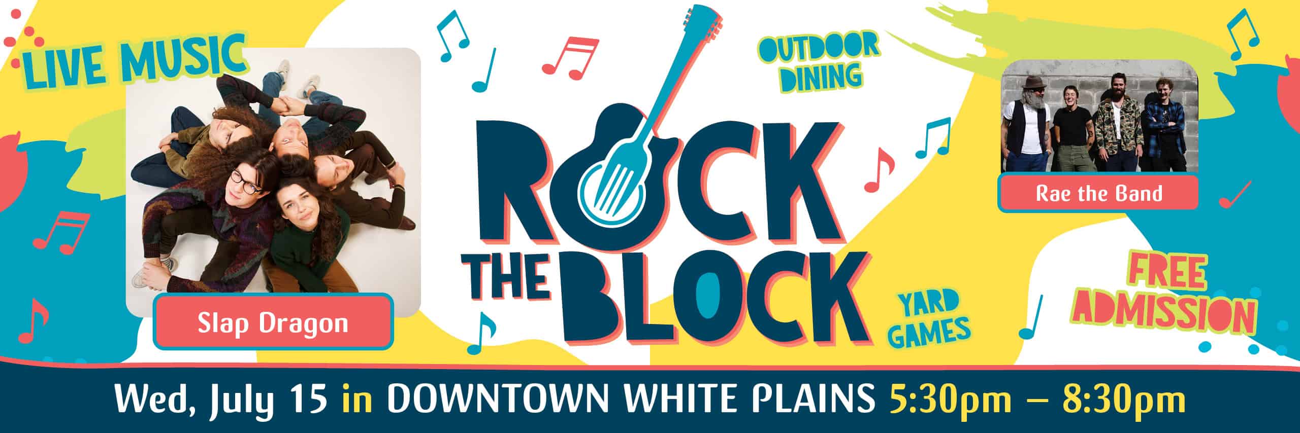 July 15 — Downtown White Plains Rock the Block