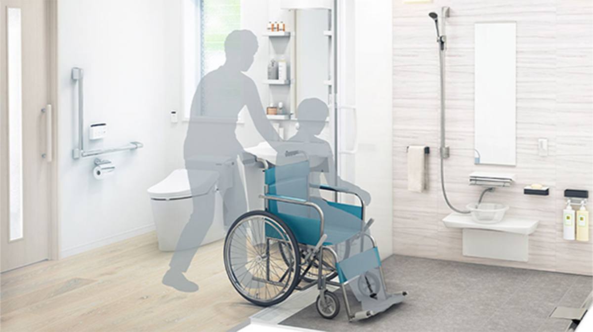 也適用於寬敞的大尺寸,方便輪椅出入