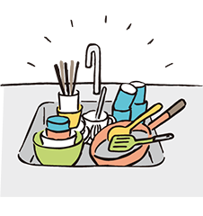 水槽太小,烹飪和洗碗都很困難!